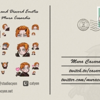 Six Twitch and Discord emotes